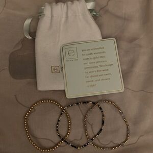 Enewton Gold Beaded Bracelets Set